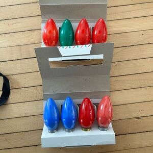 Vintage Christmas Light Bulbs Set